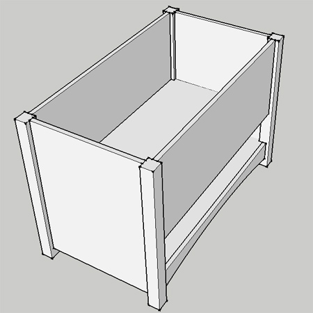 Storage chest or toybox for nursery or bedroom