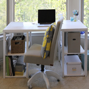 DIY easy home office or child's desk