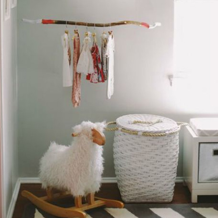 Decorate a gender-neutral nursery with a lamb or sheep theme