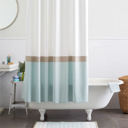 Home Dzine Bathrooms Pamper Your, Shower Curtains Builders Warehouse