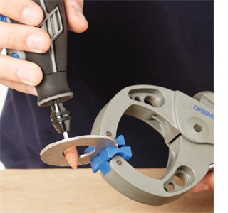 vintage secondhand cutlery chandelier dremel tools