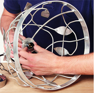 Make a cutlery chandelier 