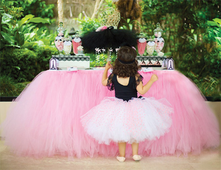 tulle ballerina table skirt party