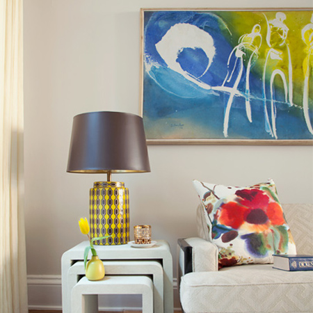 Add colour to a home with art