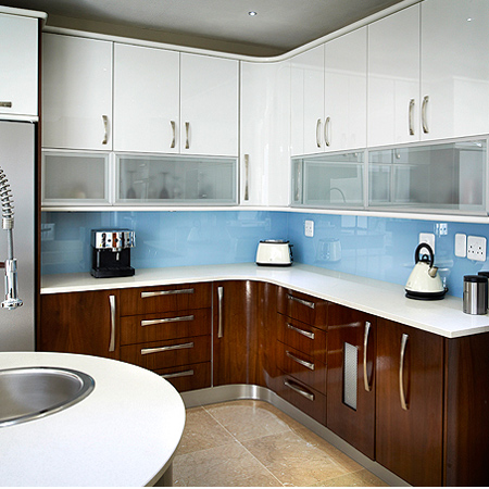 Glass splashback sustainable design option for home interiors
