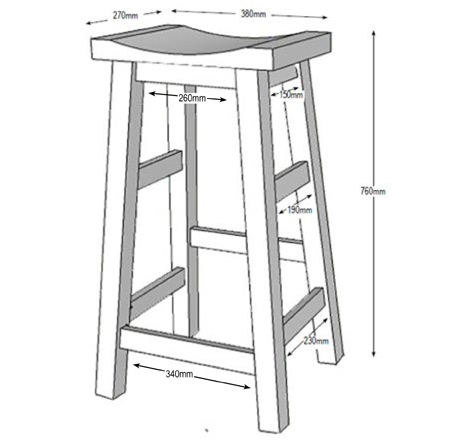 Make Your Own Bar Stools, How To Cut Angled Stool Legs
