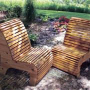 DIY outdoor slat chairs 