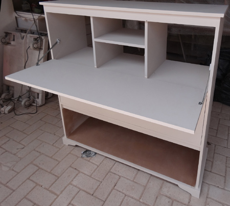 Make a drop-leaf bureau / home office 
