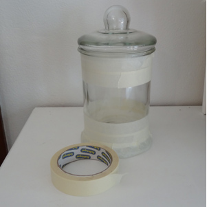 Create polka dot kitchen cannisters 