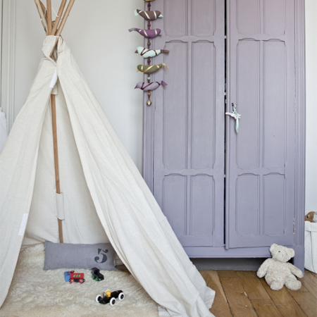 Teepee tents for a child's bedroom 