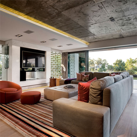 Relaxed living in the Berg Valley open-plan living contemporary home design modern interior