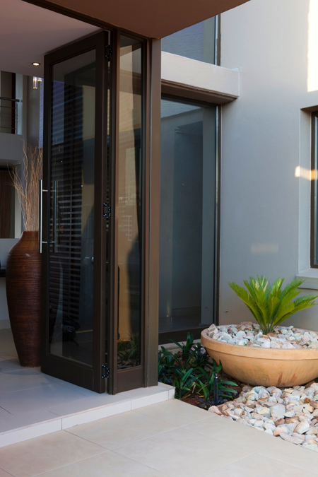 Tile indoors and outdoors for a seamless flow