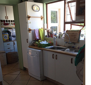 Small kitchen becomes heart of a home