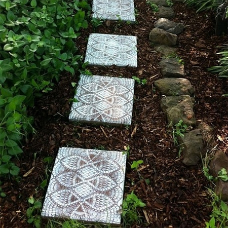 Reclaimed timber and wood pallet paths and walkways