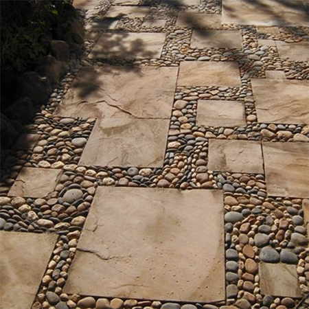 Reclaimed timber and wood pallet paths and walkways