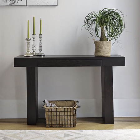 diy wood console table