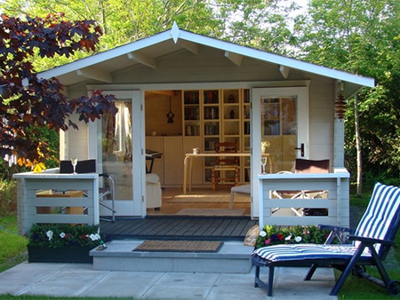 HOME DZINE Home Office | Turn a garden shed into a home office