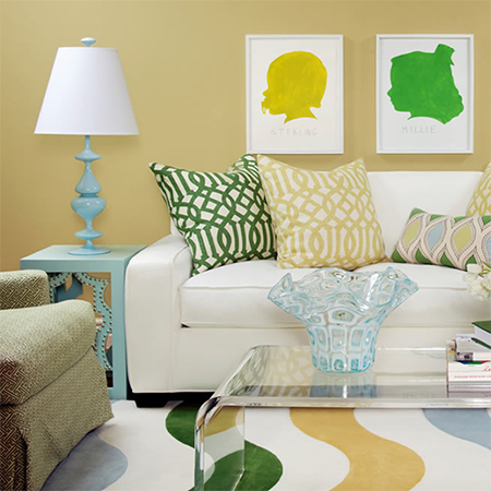 decorate bold bright colours using rustoleum spray paints