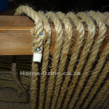 Make a jute or rope bench