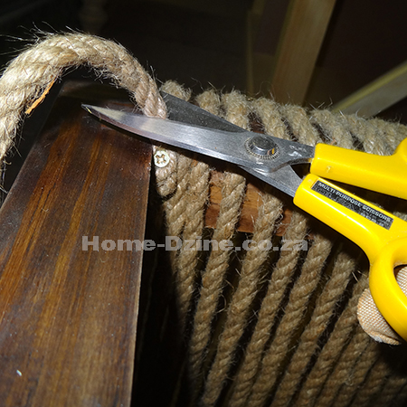 Make a jute or rope bench