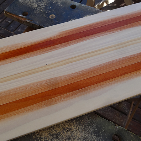 how to make a tableboard applying gel stain