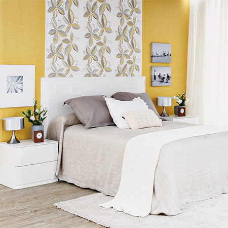 how to decorate warm comfortable cosy bedroom yellow