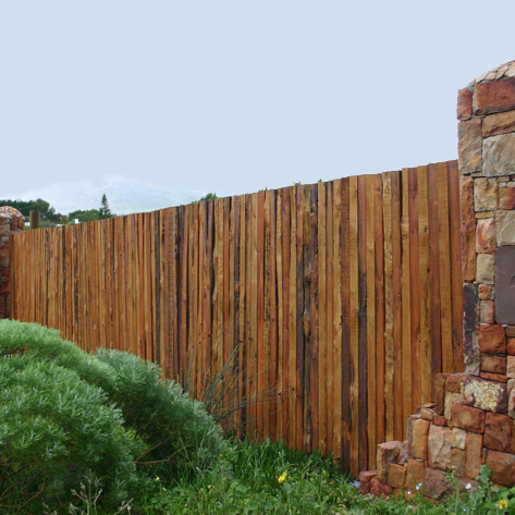 how to build reclaimed timber or planed pine fence