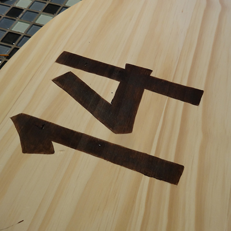 how to make custom house number plaque woodoc gel stain