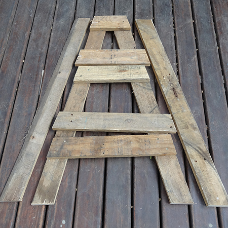herb plant stand reclaimed wood timber pallet