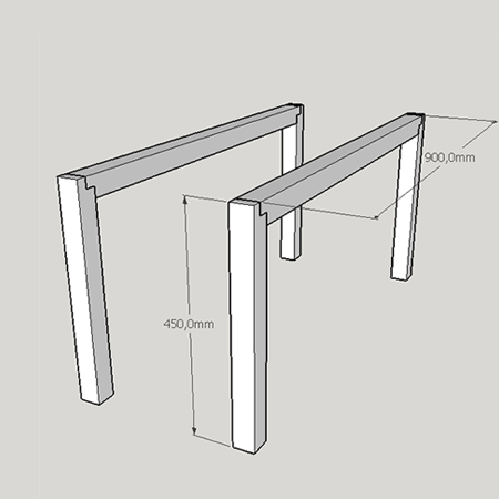 Make a jute or rope bench