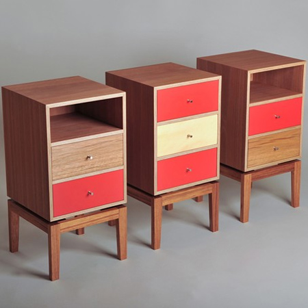 Finish off your bedroom, or add more storage with these modular bedside cabinets. Use supawood or melawood for the cube construction, or add a veneer in different wood species