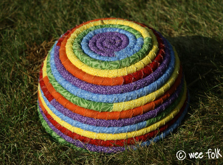 Make a colourful rope rag bowl 