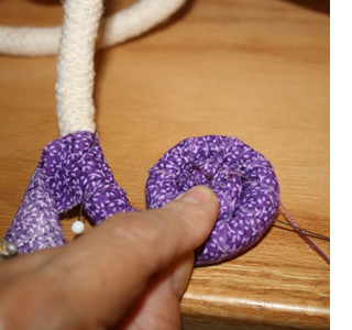 Make a colourful rope rag bowl 