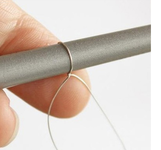 wire flowers with nail polish varnish