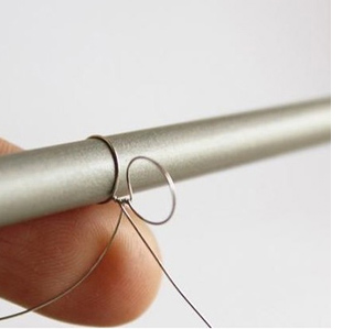 wire flowers with nail polish varnish