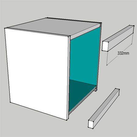 modular storage shelves using PG Bison 16mm supawood, PAR pine and masonite backing board. splash of colour with Plascon paint or Rust-Oleum 2X spray paint