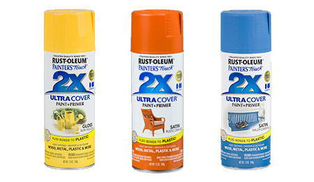 add instant colour with Rustoleum spray paint