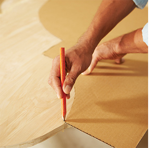 Easy plywood or supawood headboard