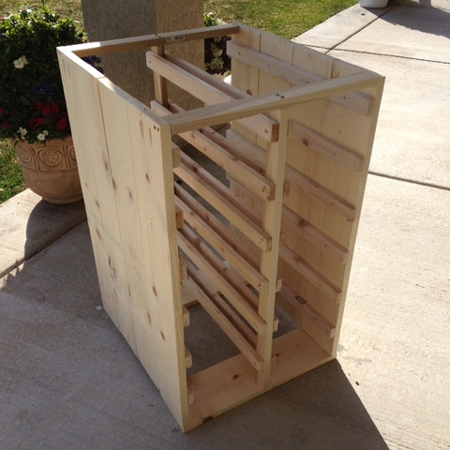 Make a lego or toy storage unit