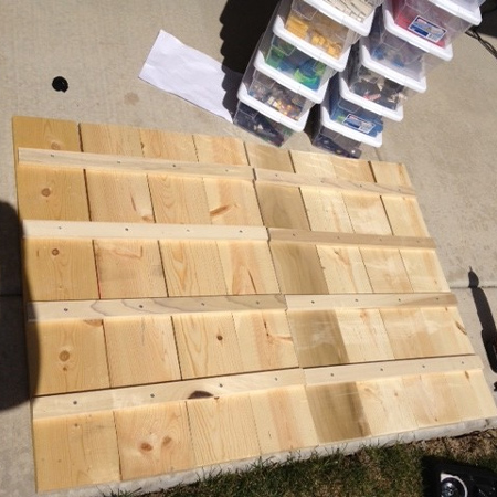 Make a lego or toy storage unit