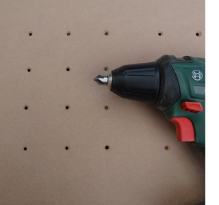 DIY laptop stand or laptop lap tray countersink back of board