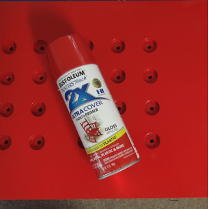 DIY laptop stand or laptop lap tray spray with rust-oleum 2x spray paint