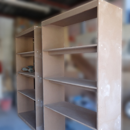 New storage cabinets for DIY Divas workspace