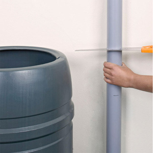 install a rain barrel