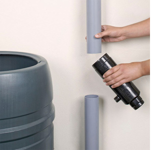install a rain barrel