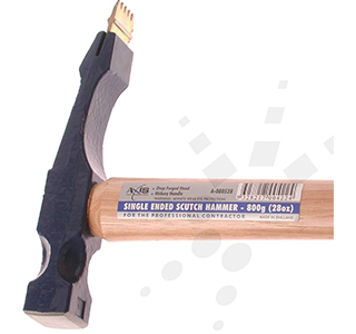 comb hammer for removing tile adhesive from wall