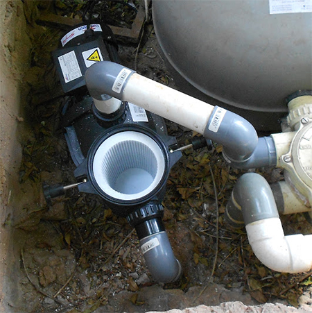 replace pvc pipes pool pump