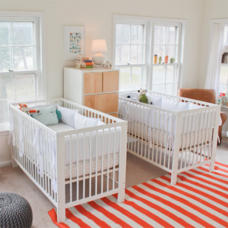 diy decorating ideas for nursery for twins
