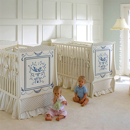 decorating nursery for twins