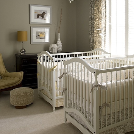 how to decorate nursery for twins